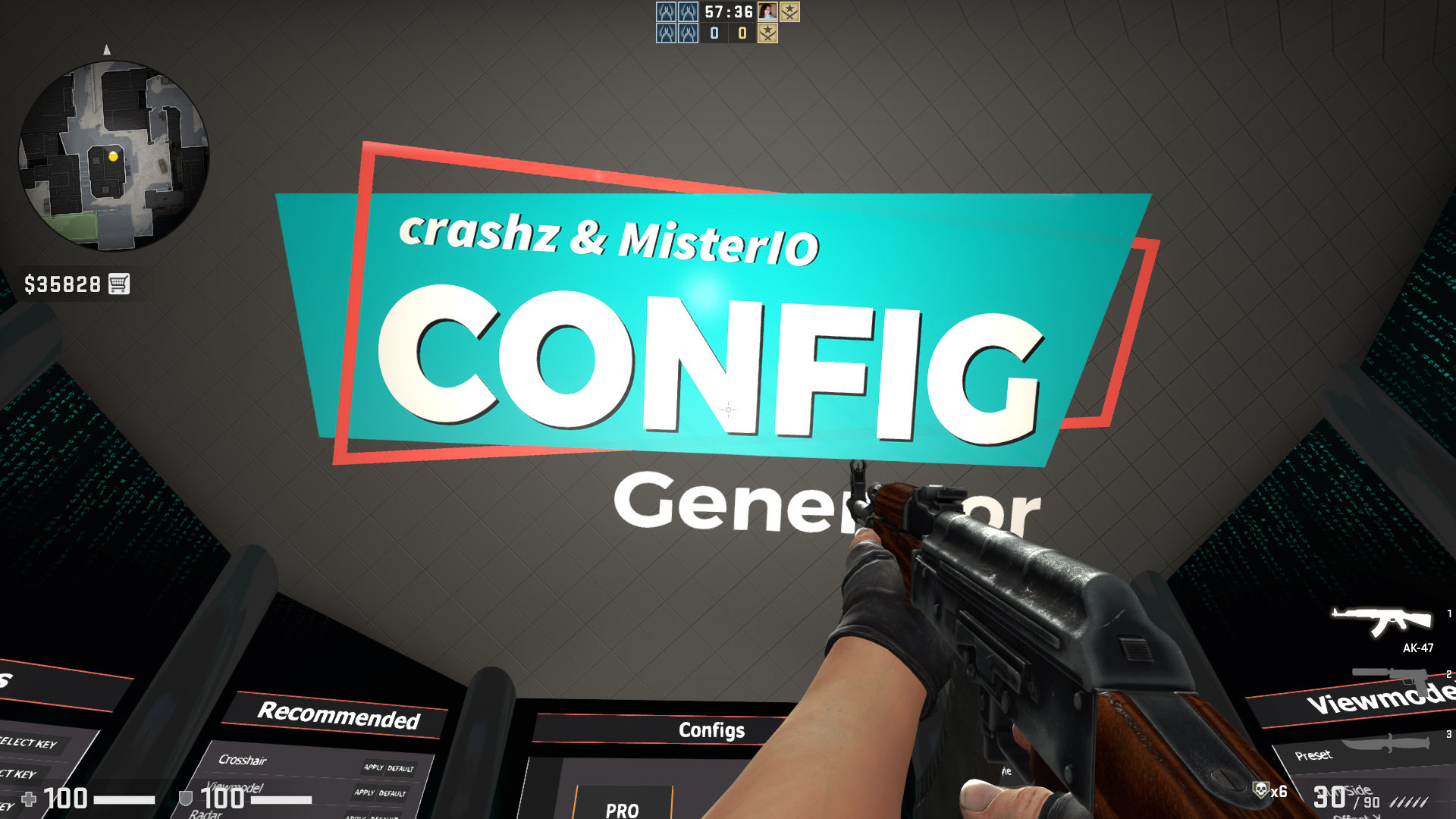 Config Generator для CS2 — карта настройки конфига