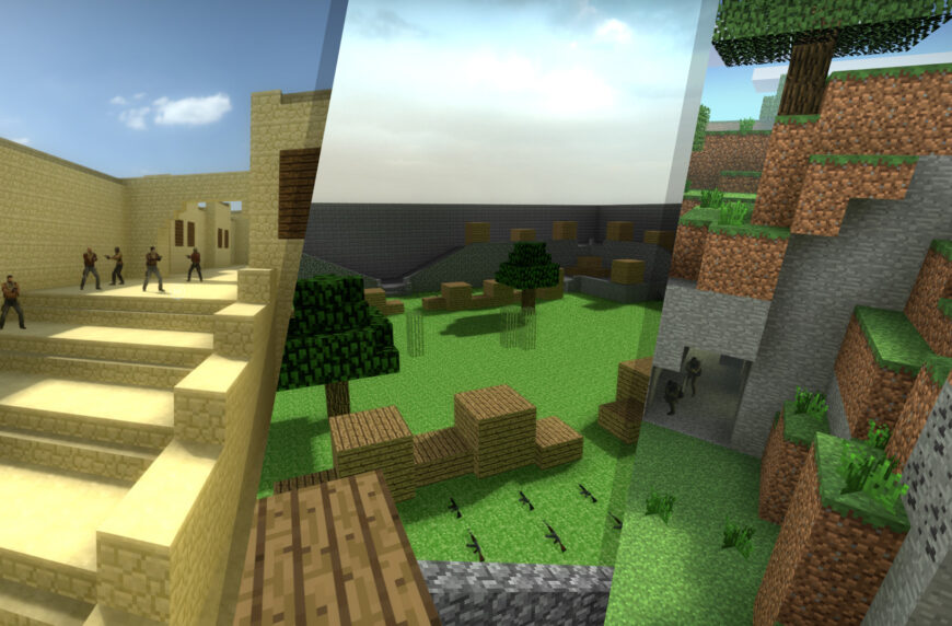 Карты в CS:GO в стиле игры MineCraft