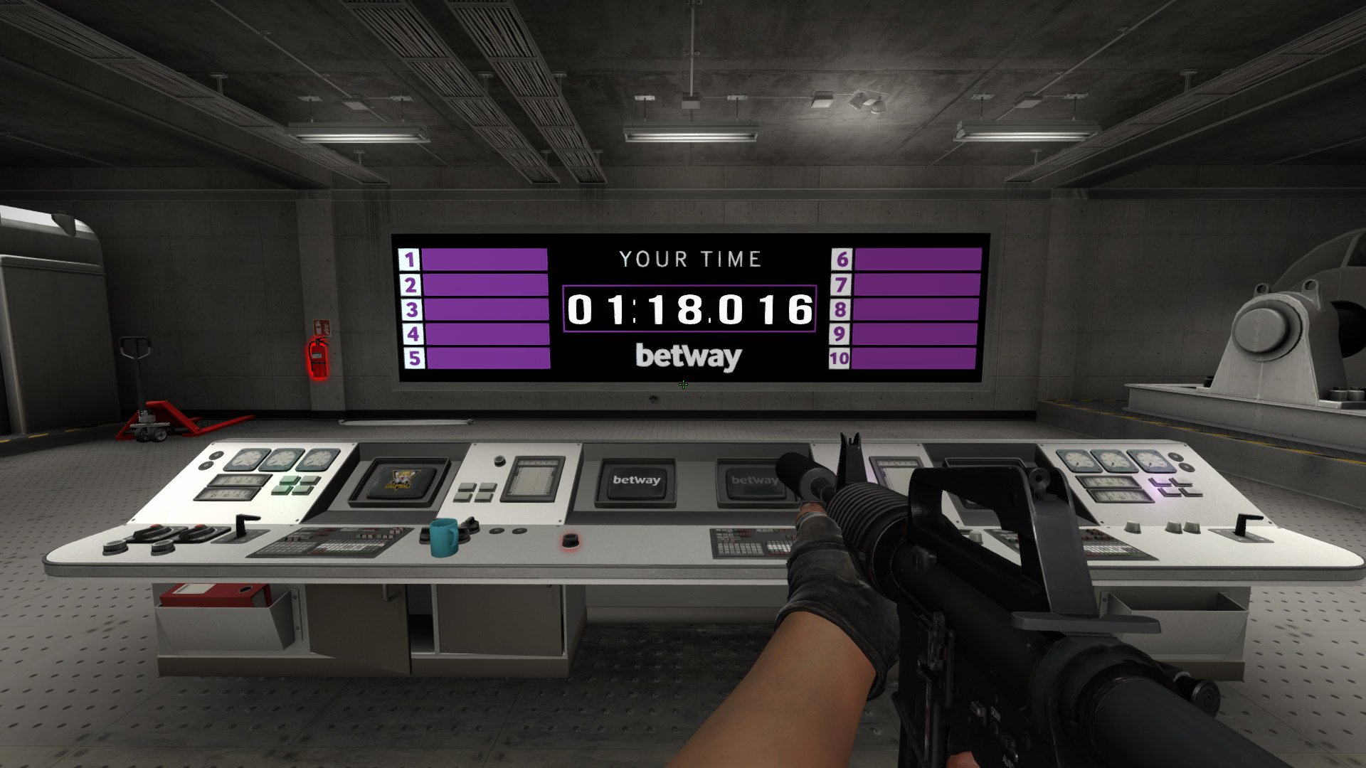 Время на карте Aim Challenge в CS2