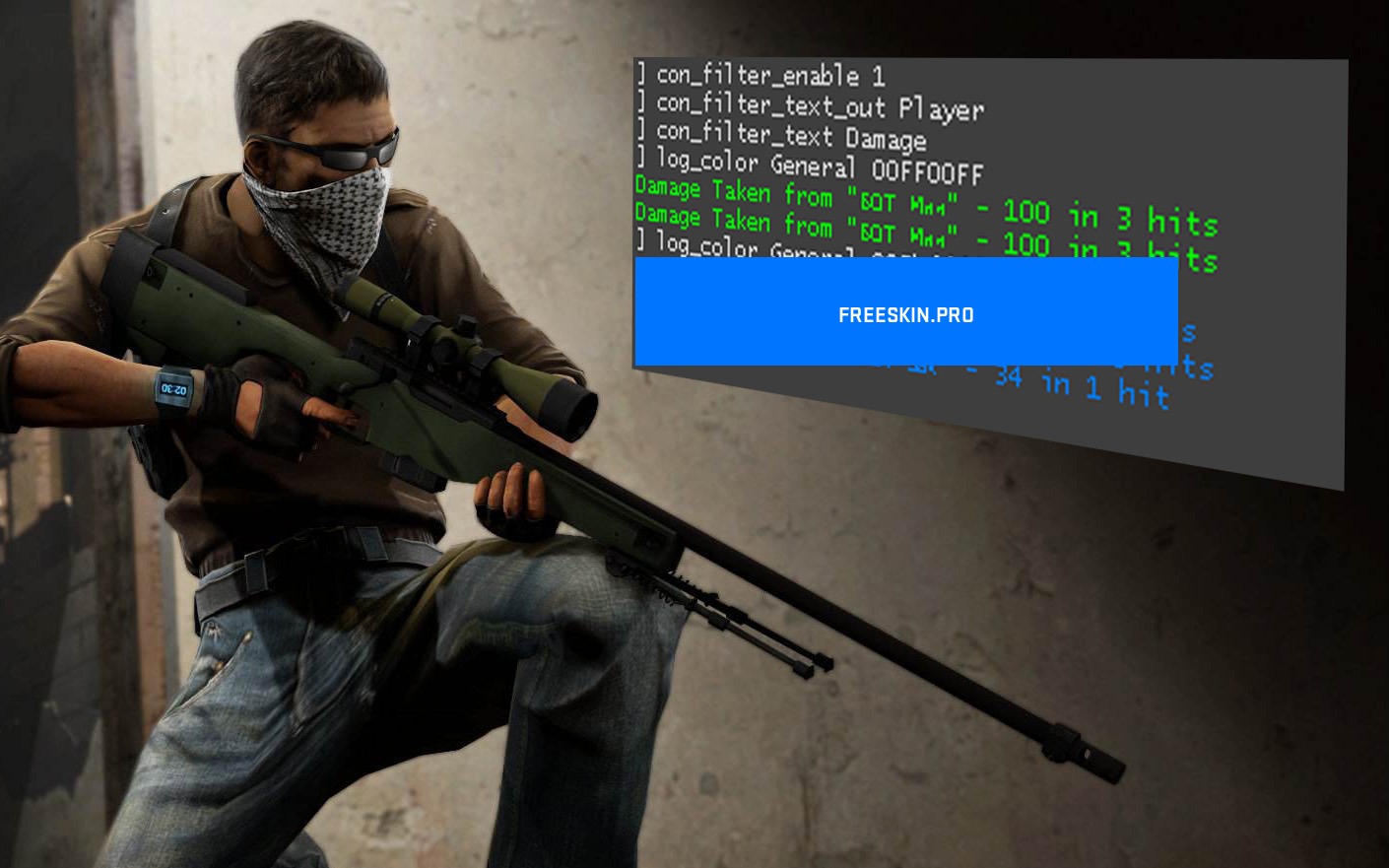 Как сделать цветной урон в CS:GO в консольной строке