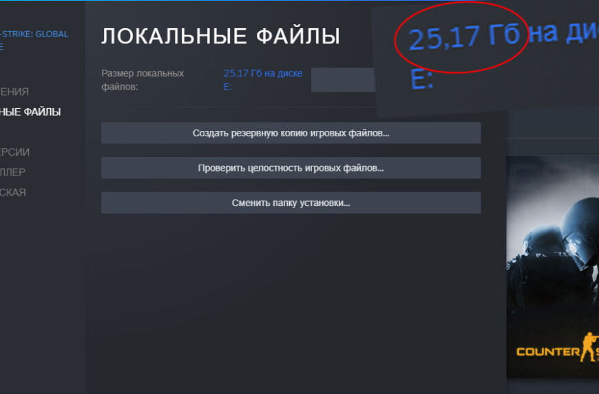 Сколько весит CS:GO? Узнаем размер игры в Steam