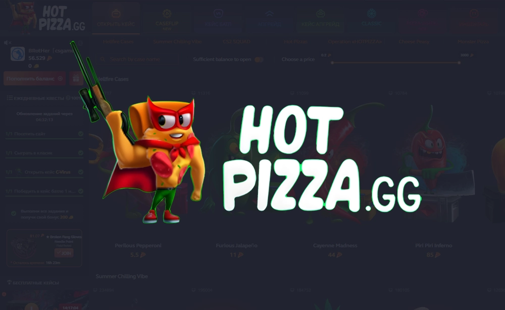 Промокоды Hotpizza CS2 за Июнь 2026 – $0.5 на баланс и +12% к пополнению
