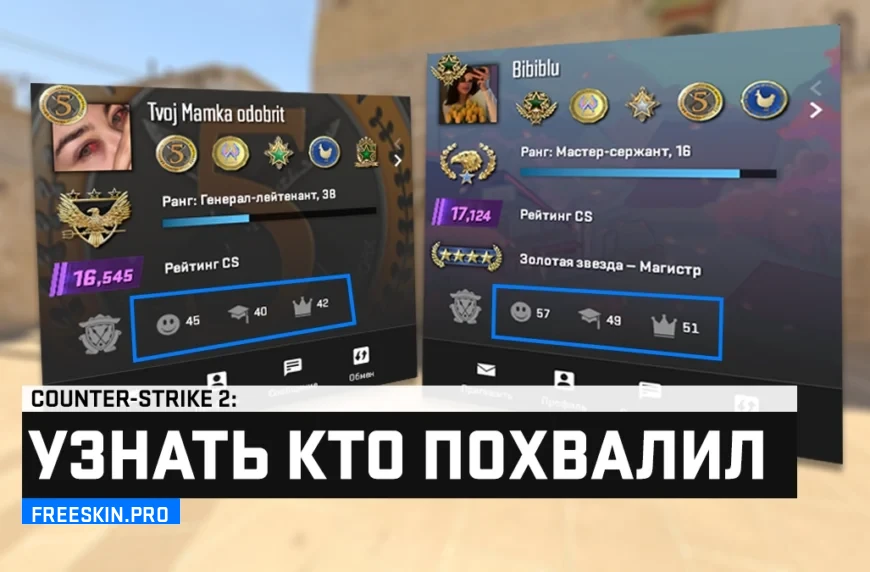 Узнать кто похвалил CS 2